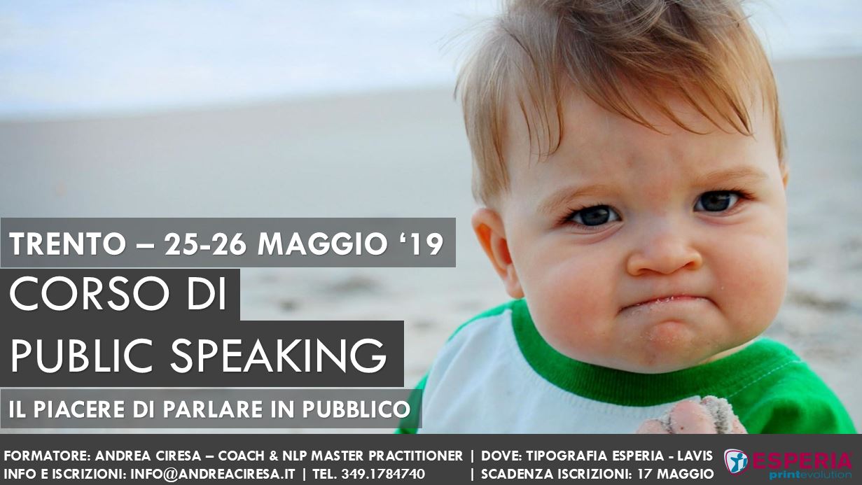 public speaking Trento